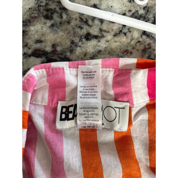 Beach Riot Alexa Top Size Small/Medium Button Front Long Sleeve Sunset Stripes - Picture 7 of 8